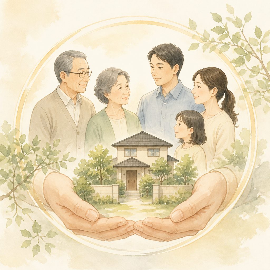 家族信託とは?認知症に備える仕組みをやさしくのイメージイラスト