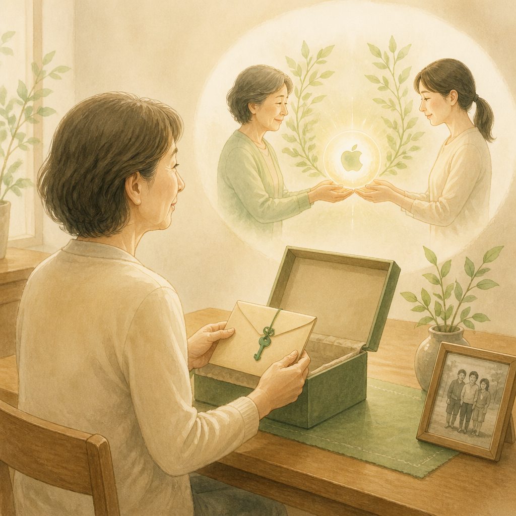 Apple IDは死後どうなる?家族に託す設定のイメージイラスト