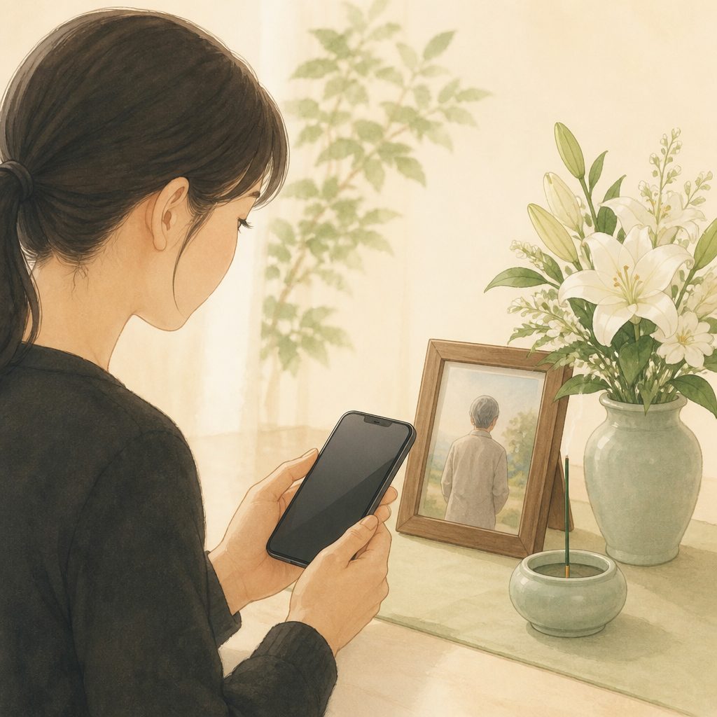 故人のスマホのロックが開けないとき、家族にできることのイメージイラスト