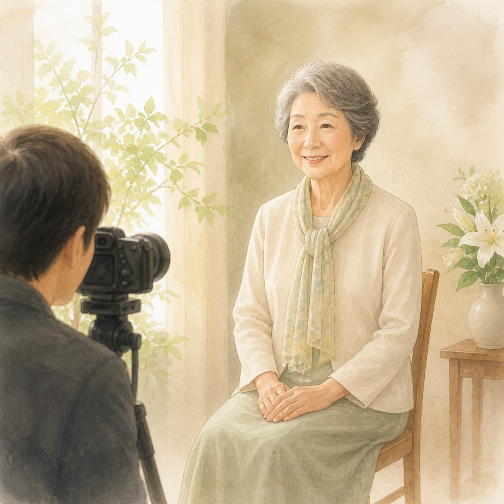 遺影の生前撮影とは？元気なうちに撮る3つの理由のイメージイラスト