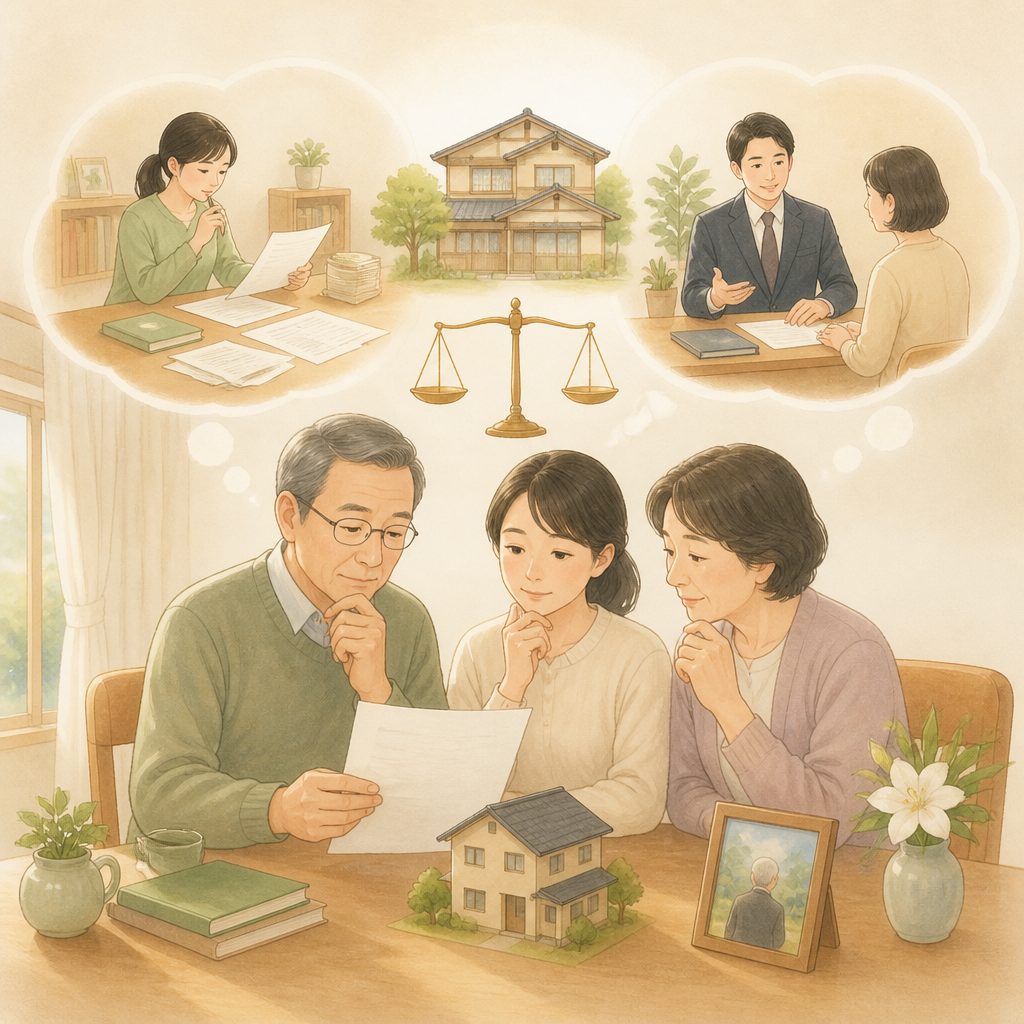 相続手続きは自分でできる？専門家に頼む目安のイメージイラスト